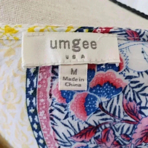 Umgee Boho Patchwork Lace Panel Dress Tunic - Picture 6 of 6